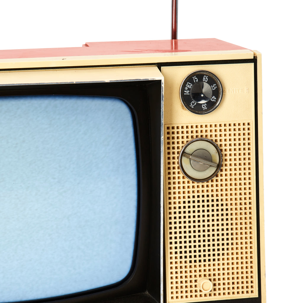 Cream & Orange Zenith Vintage Television