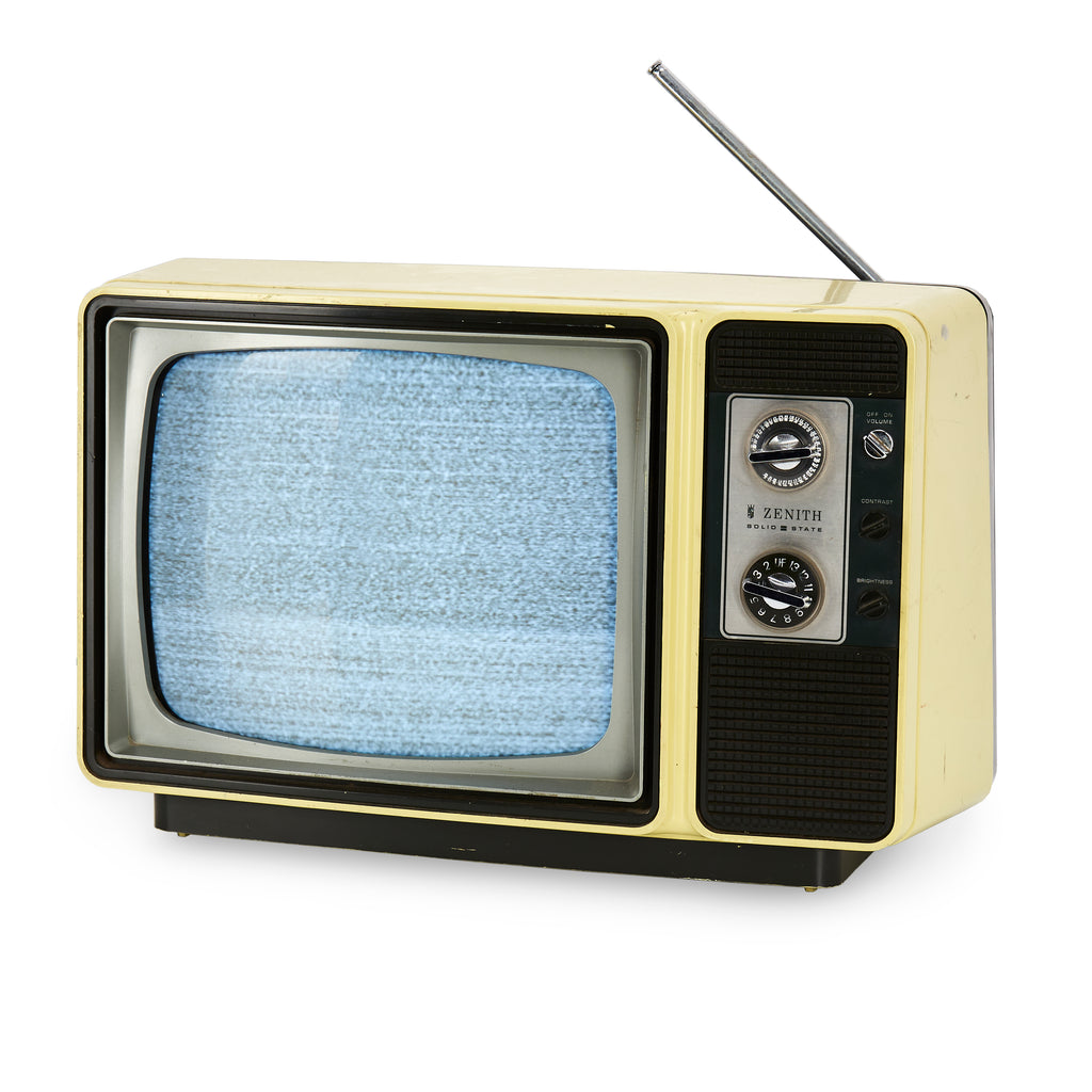Zenith Solid State Television - Muted Yellow