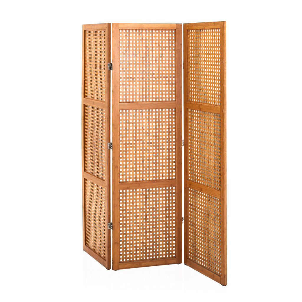 Perforated Wood Rectangle Panel Screen Divider