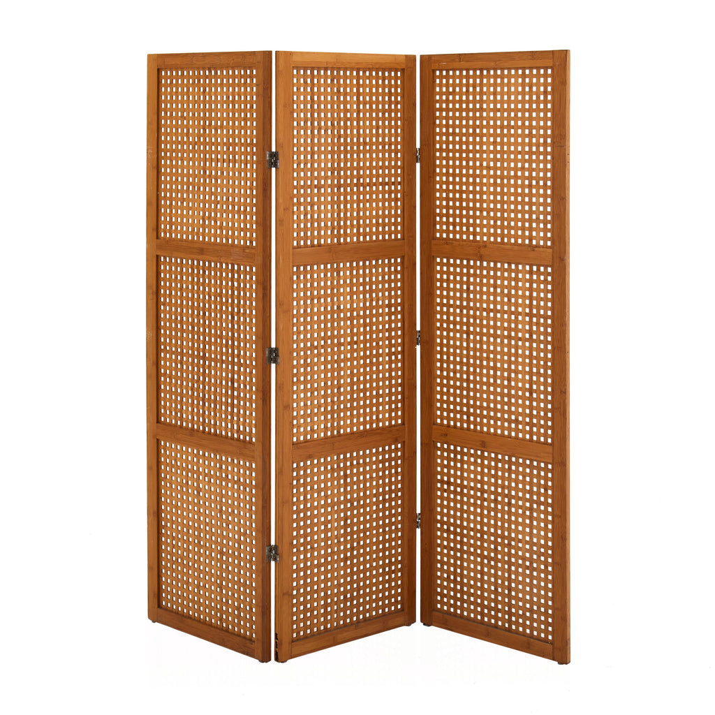 Perforated Wood Rectangle Panel Screen Divider