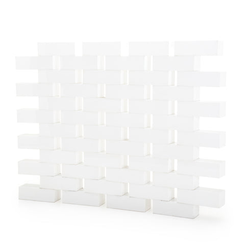 White Brick Room Divider