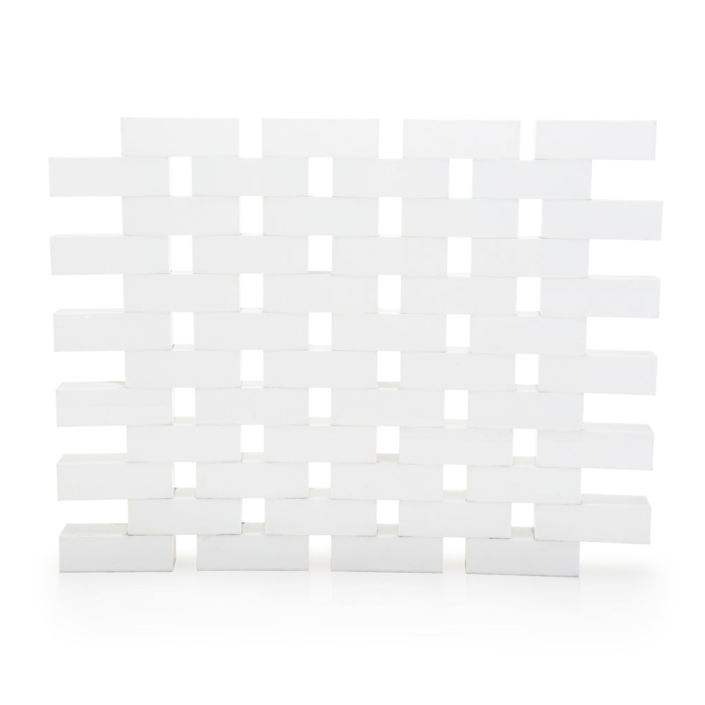 White Brick Room Divider