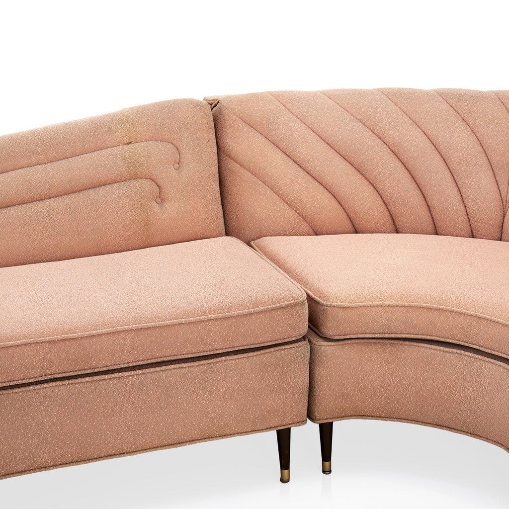 Pink Deco 3-Piece Sectional Sofa