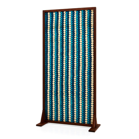 Turquoise Blue Pattern Resin Room Divider