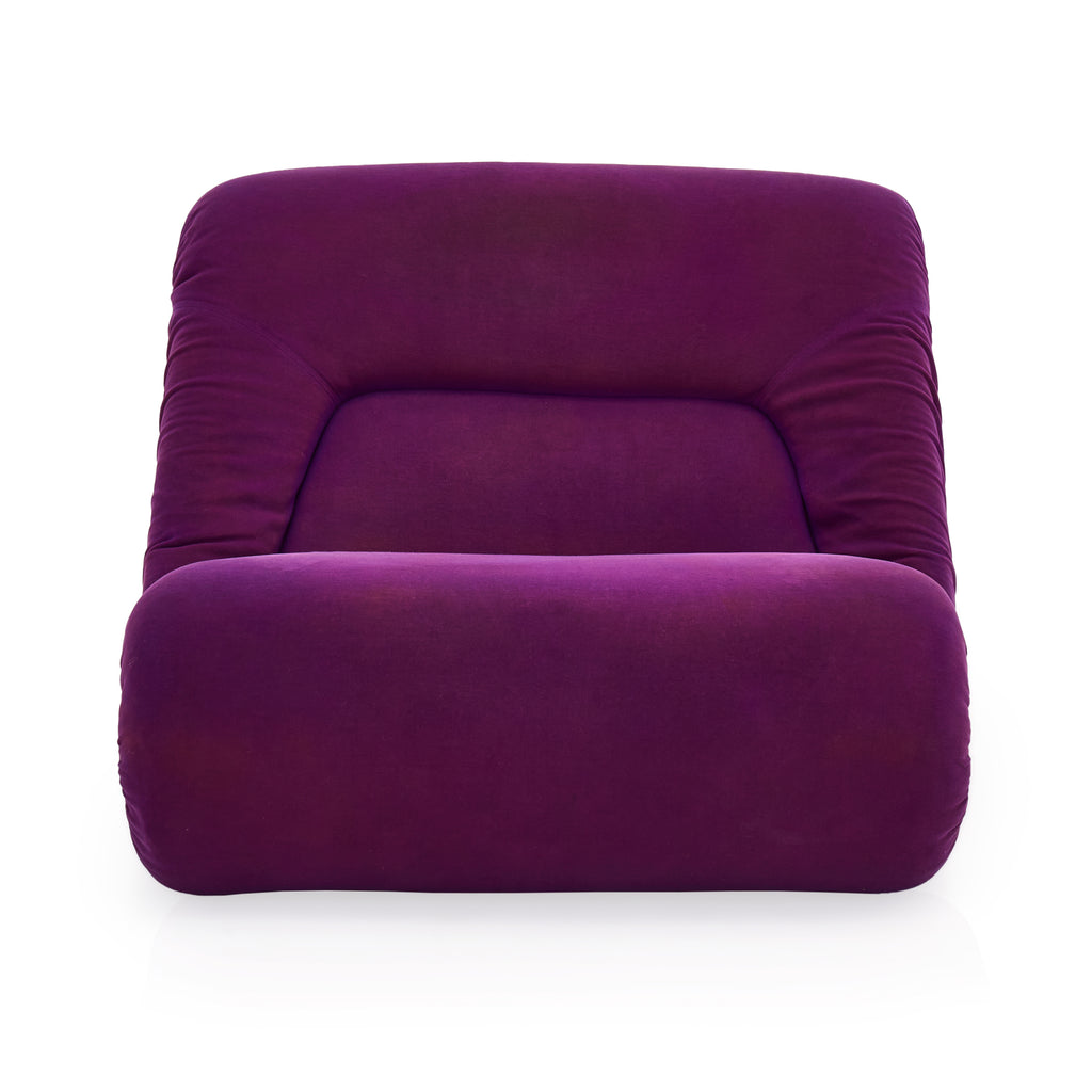 Purple Wide Low Lounge Chair