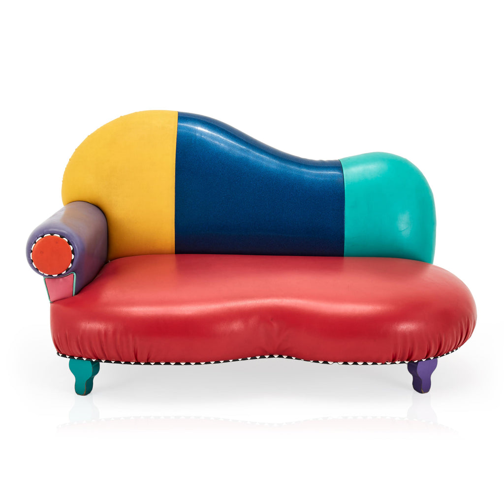 Colorful Memphis Style Small Couch