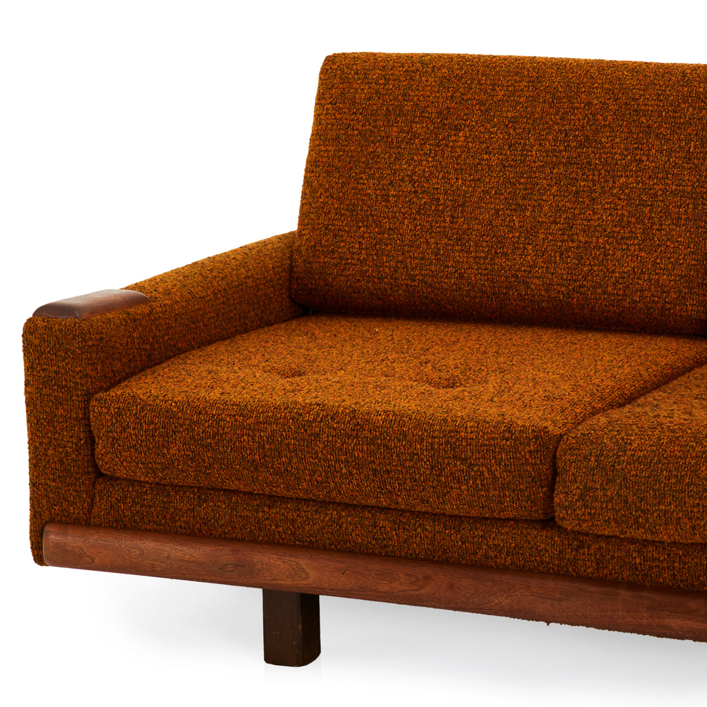 Orange Mid Century Sofa