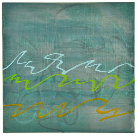 0685 (A+D) Green Slate Squiggle B (24" x 24")