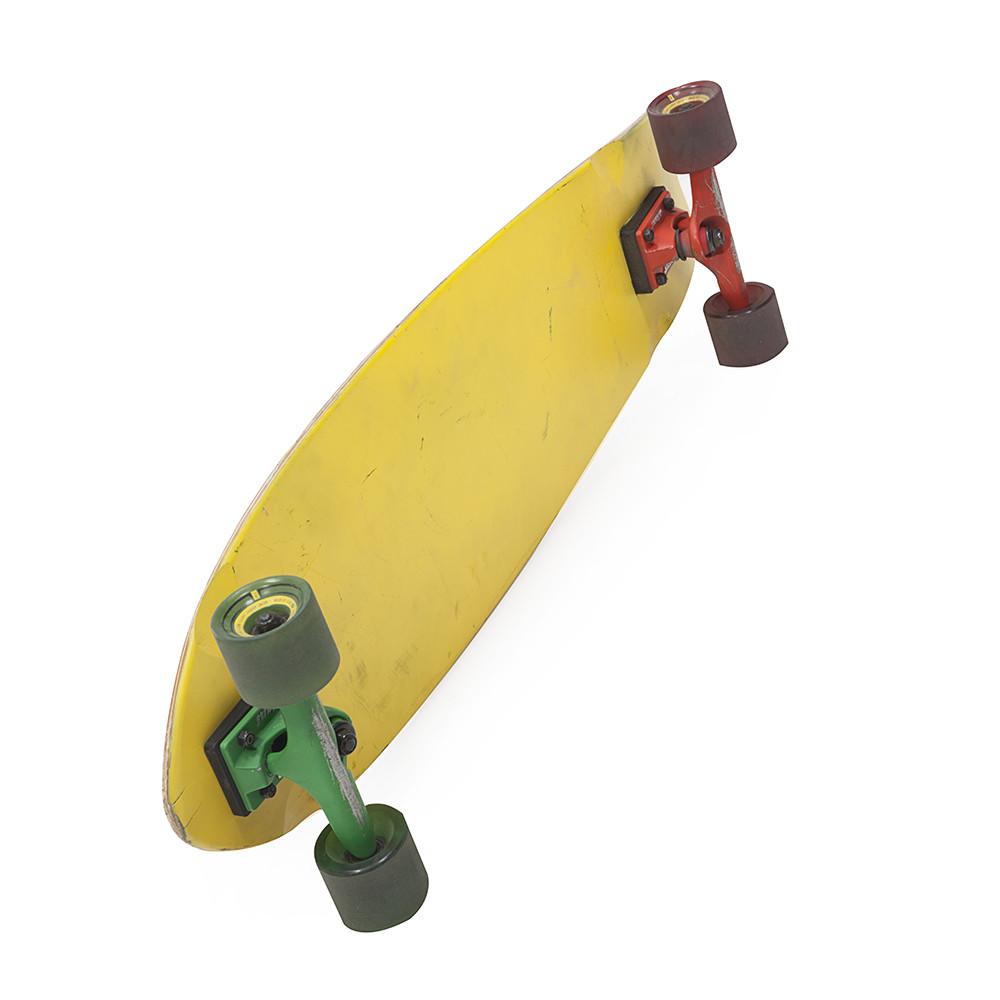 Green, Yellow and Red Skateboard