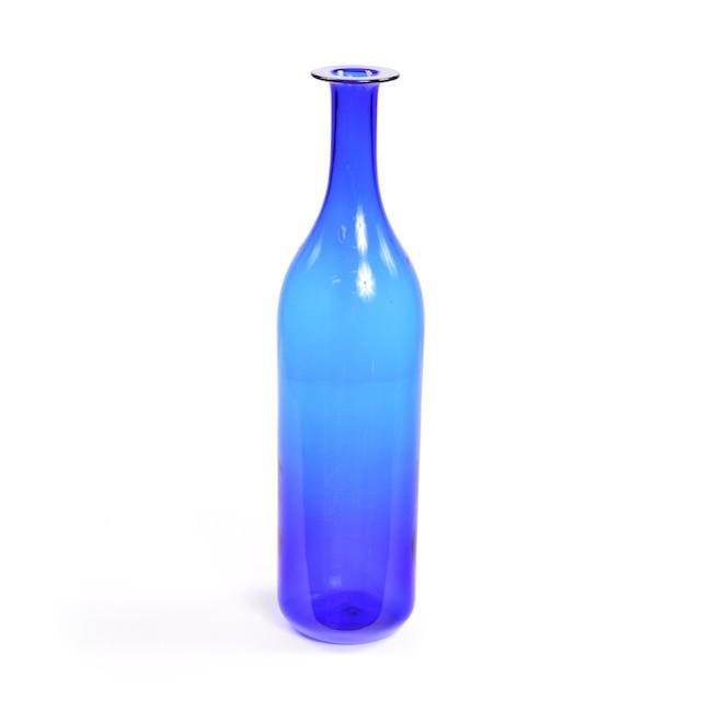 Blue Long Neck Vase