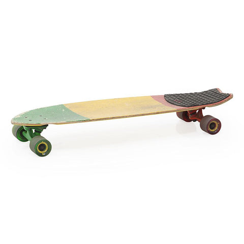 Green, Yellow and Red Skateboard