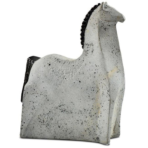 Grey Black Stone Horse