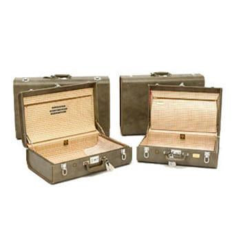 Olive Leather Luggage