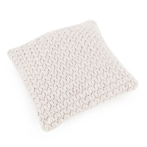 Beige Heavy Knit Pillow