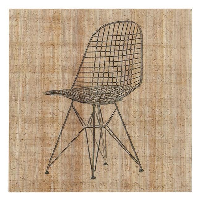 0122 (A+D) Wire Chair (8" x 8")