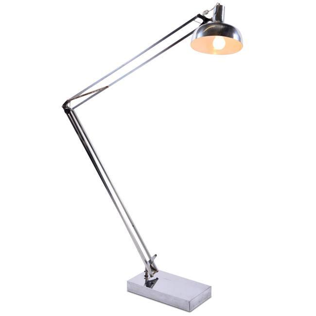 Chrome Adjustable Arm Floor Lamp