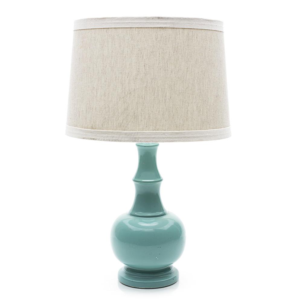 Blue Ceramic Contemporary Table Lamp