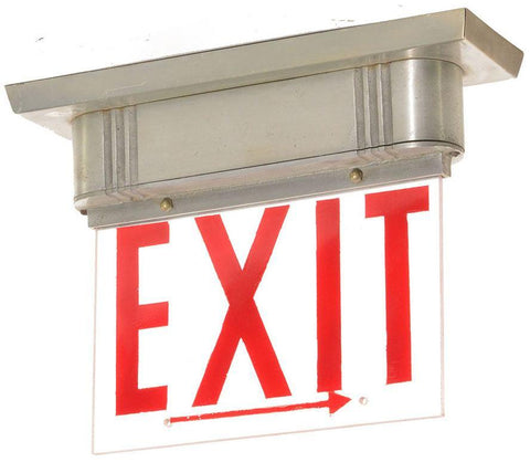 Glass Exit Sign