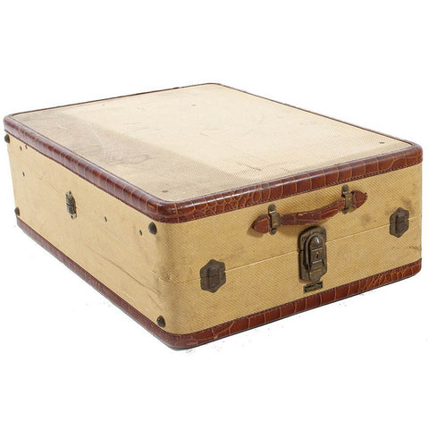 Vintage Tan Suitcase