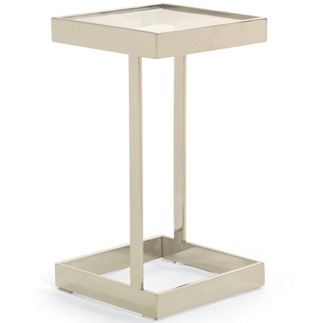 Small Chrome Square Side Table