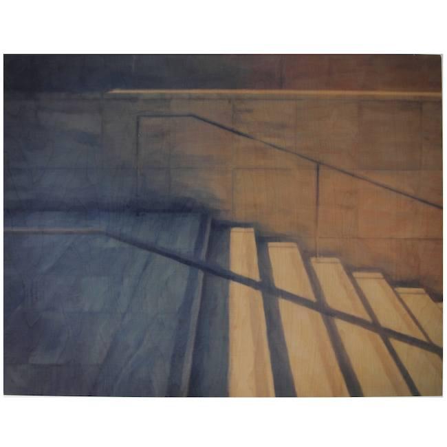 0786 (A+D) Milk Staircase Painting (40" x 30")