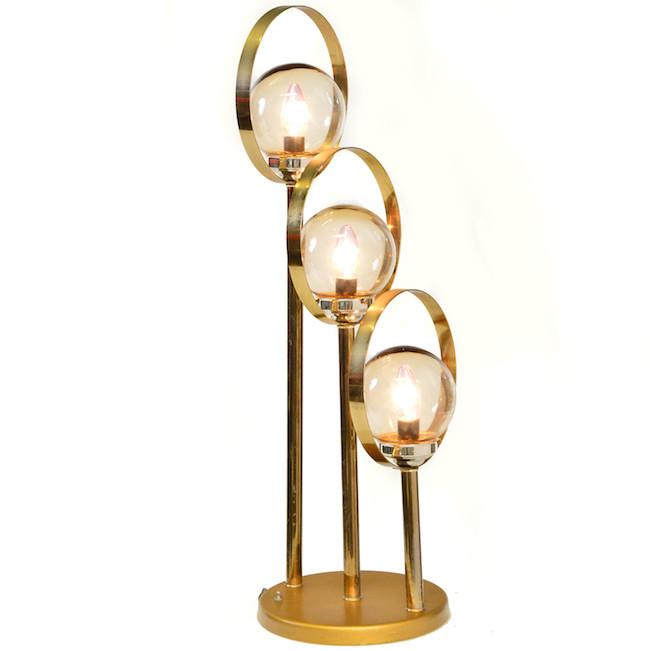 Three Brass Rings Table Lamp