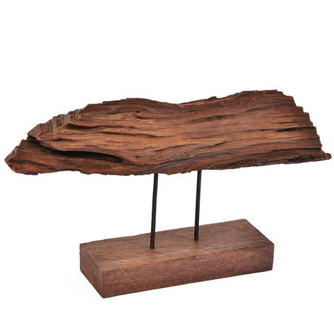 Wood Slab Tabletop Sculpture