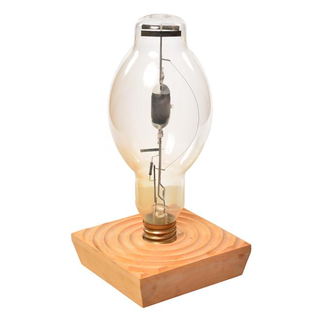 Bulb in Light Wood Table Light - Large
