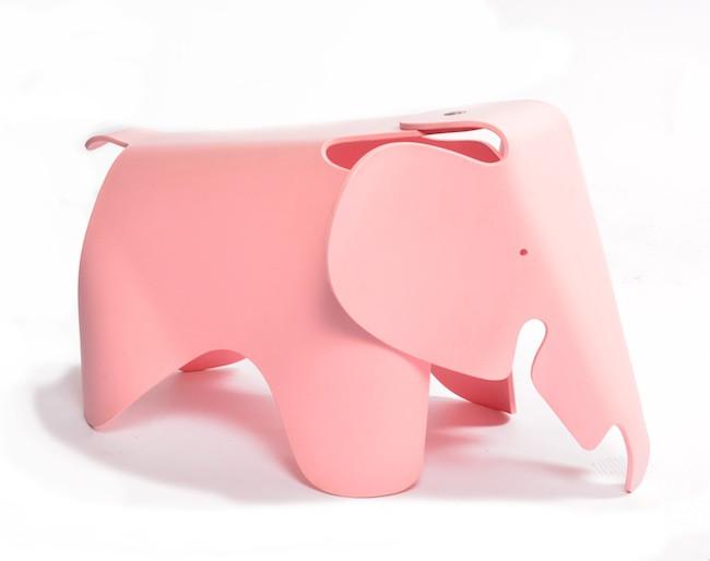Pink Bentwood MCM Elephant