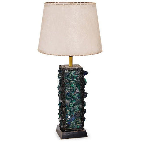 Blue and Green Crystal Table Lamp
