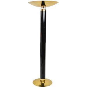 Tall Black & Gold Deco Floor Lamp