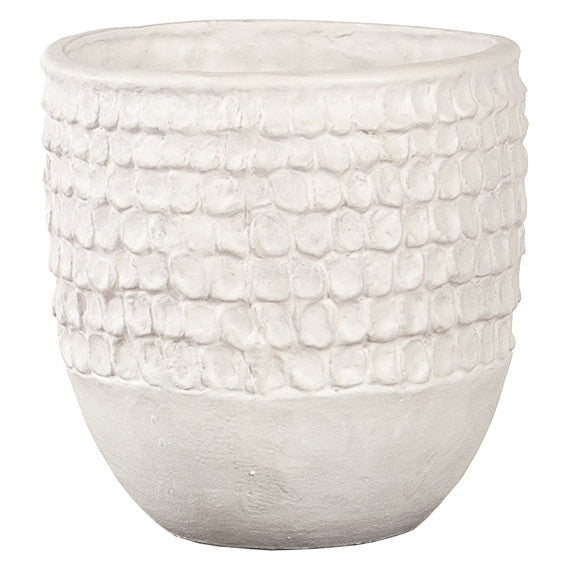 Stan Bitters Thumb Pot Cylinder - White