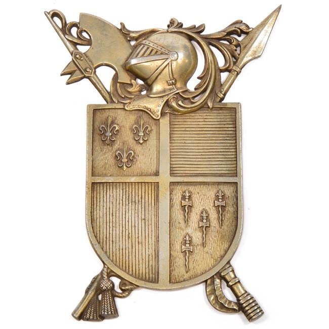 Brass Medieval Crest