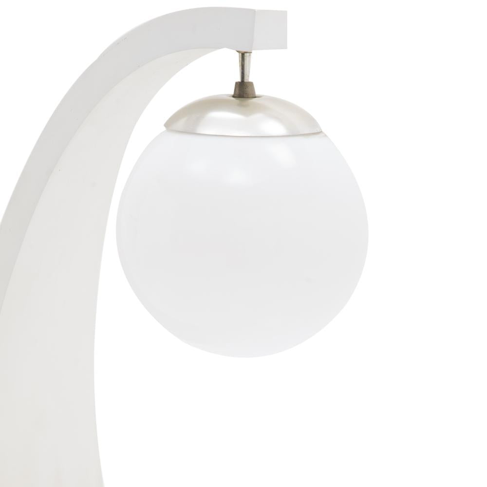 White Mod Arc Table Lamp