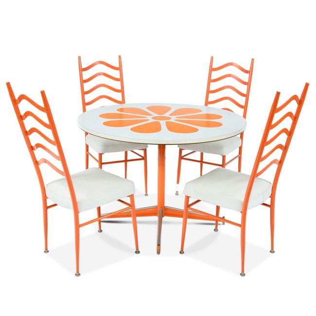 Orange Slice Round Kitchen Table