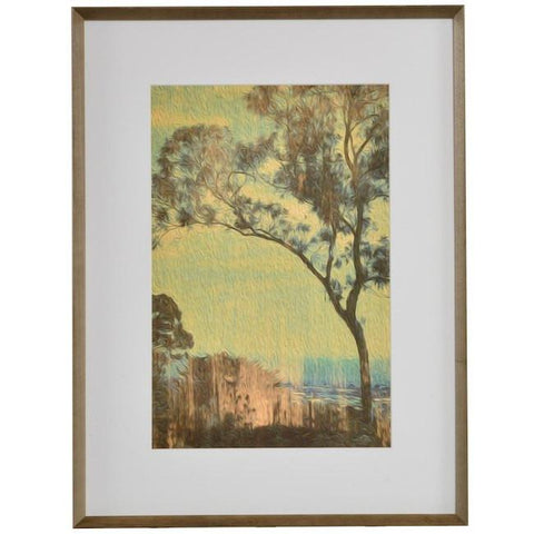 0744 (A+D) Blue Green Tree (19" x 25")