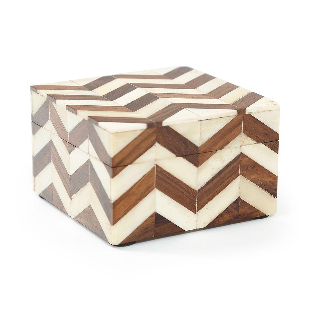 Chevron Box Wood Dark Chevron Box (A+D) - Gil & Roy Props