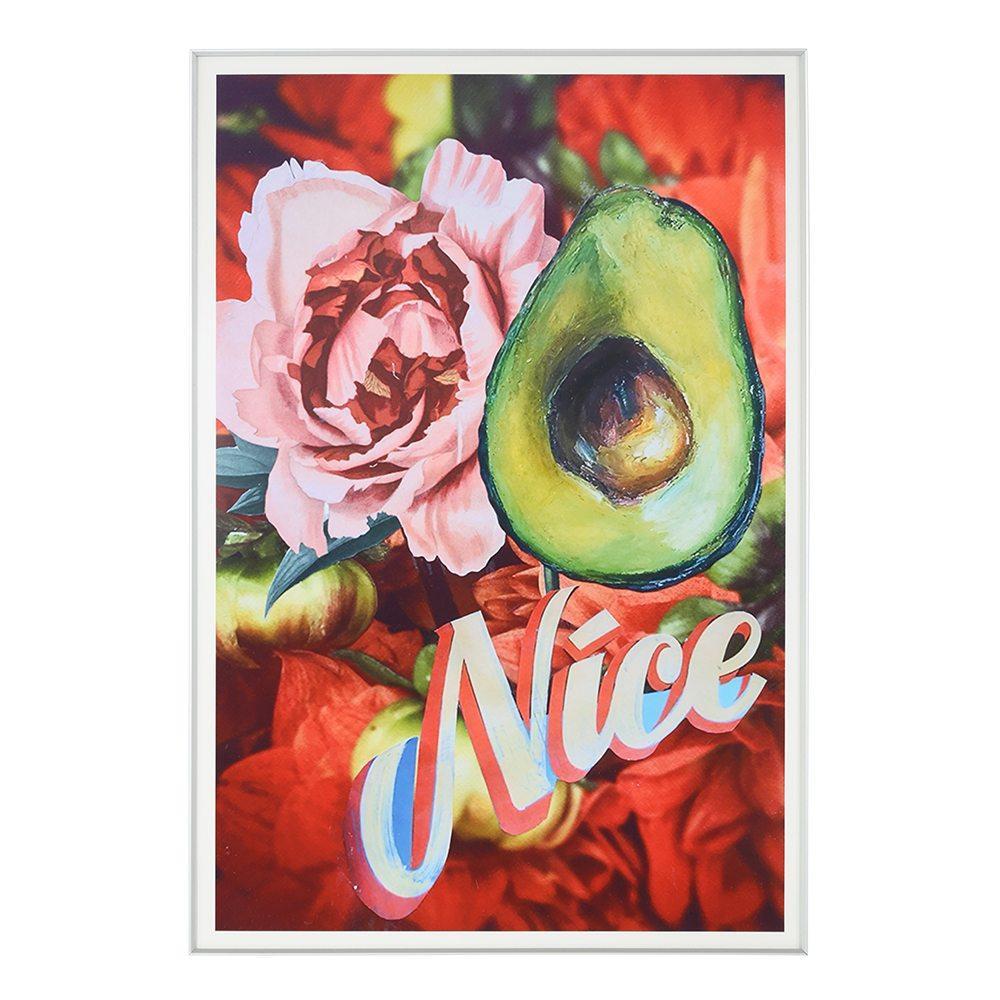 0826 (A+D) Flower Avocado Nice (9" x 13")