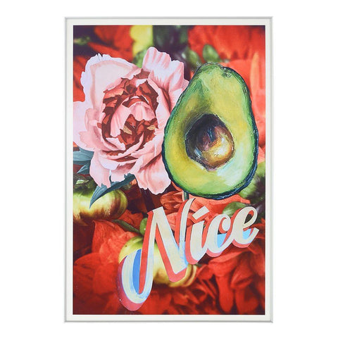 0826 (A+D) Flower Avocado Nice (9" x 13")