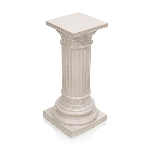 White Greek Column Pedestal - Gil & Roy Props