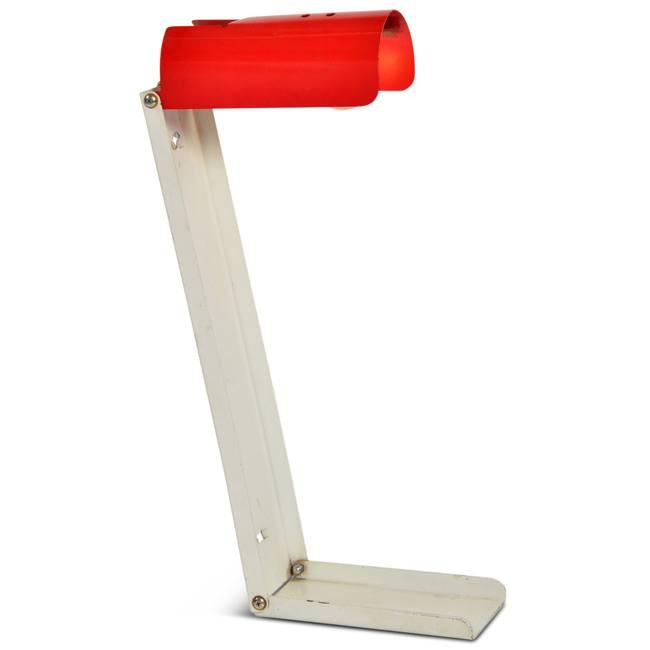 Red and White Desk Lamp