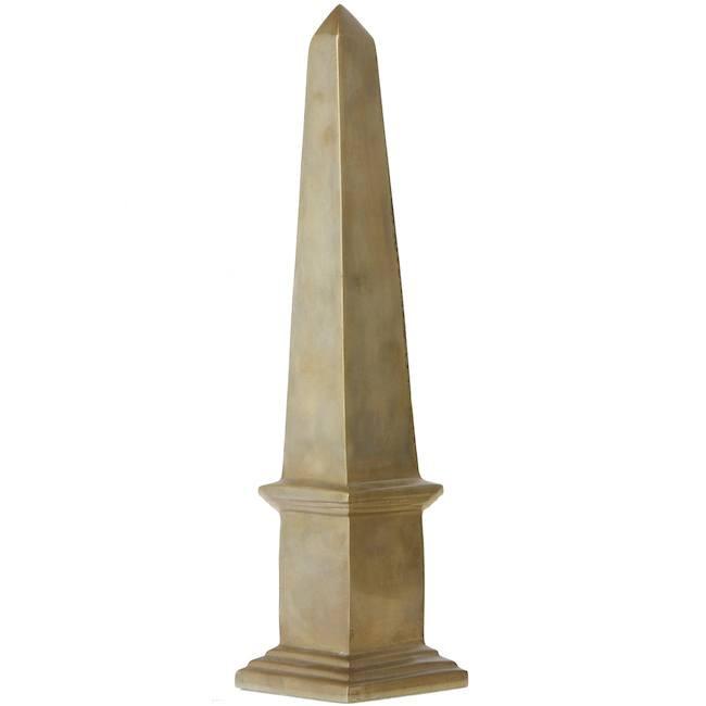 Gold Obelisk Sculpture