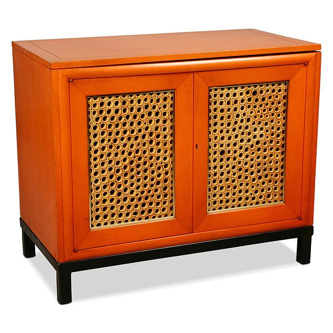 Orange Bamboo Cabinet