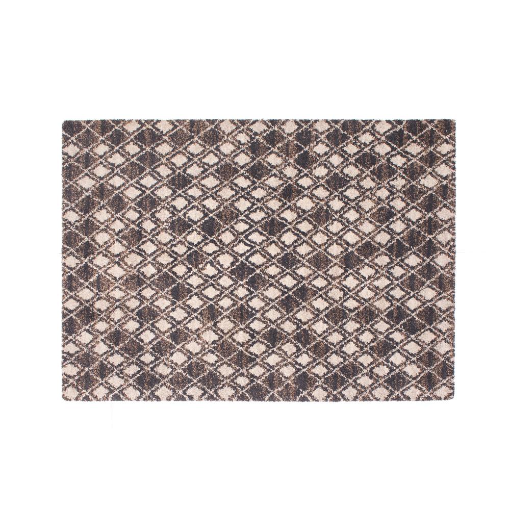 Cream Diamond Pattern Rug Brown and Cream Diamond Pattern Rug - Gil & Roy Props