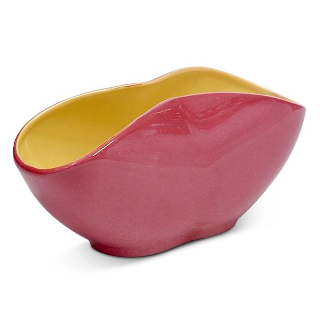 Pink Yellow Colorblock Bowl