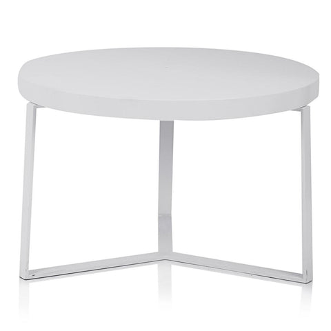 White Modern Round Coffee Table