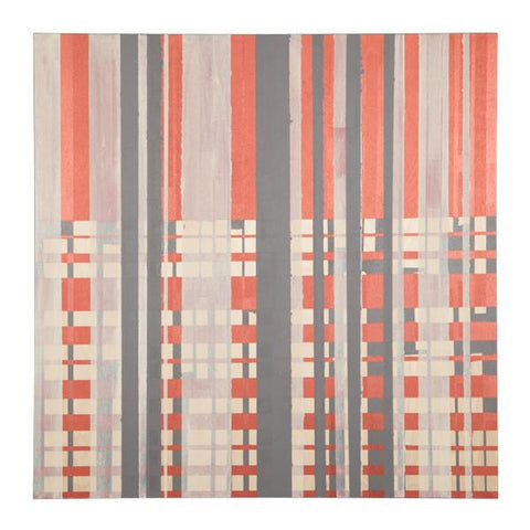 0301 (A+D) Copper / Gray / Milk Stripes (30" x 30")