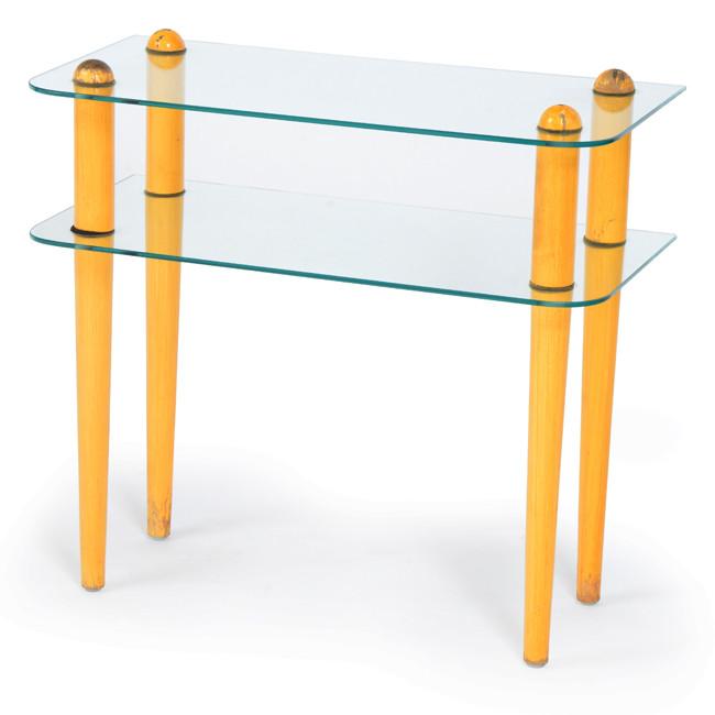 Two- Tier Glass Side Table