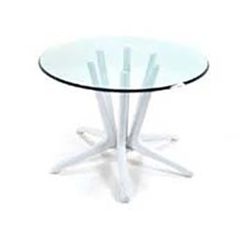Six-Peg Dining Table with Glass Top