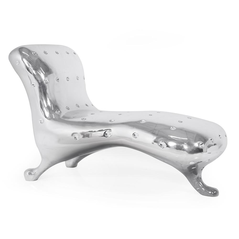Silver Futuristic Chaise
